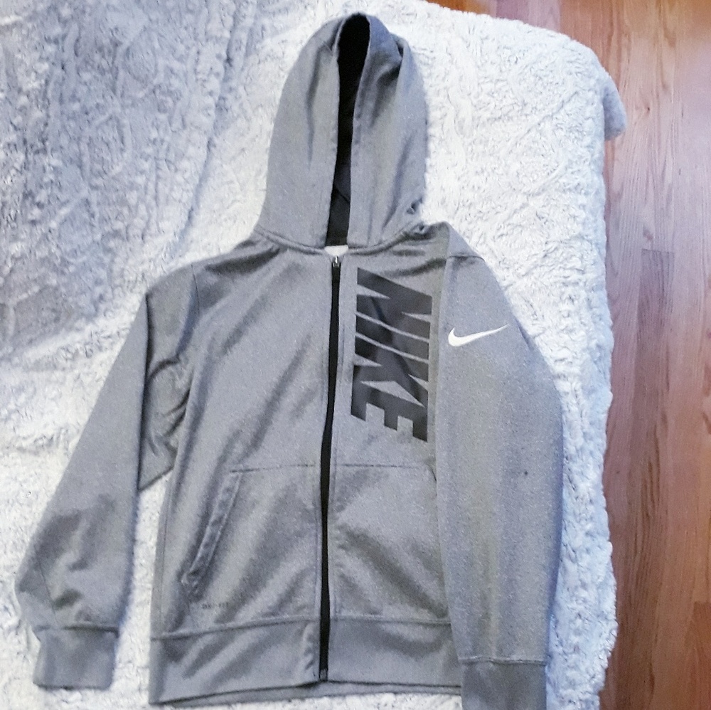 NIKE DRI-FIT Large Gray Sports Jacket